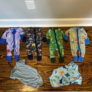 Little Sleepies Zippies Preemie Lot with (onesies are 0-3 months)